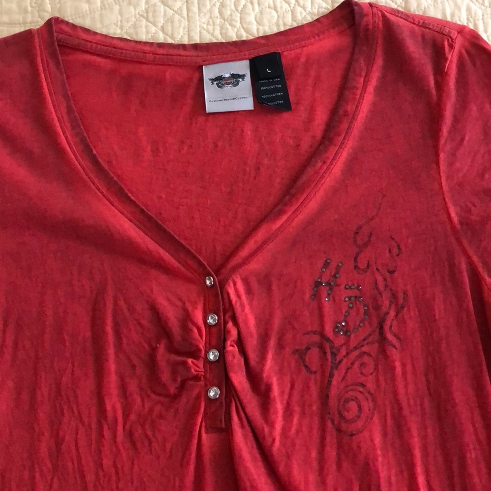 EUC cute Harley Davidson Shirt